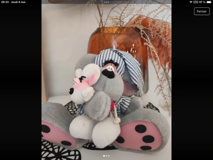 Diddl dormeur avec pyjama