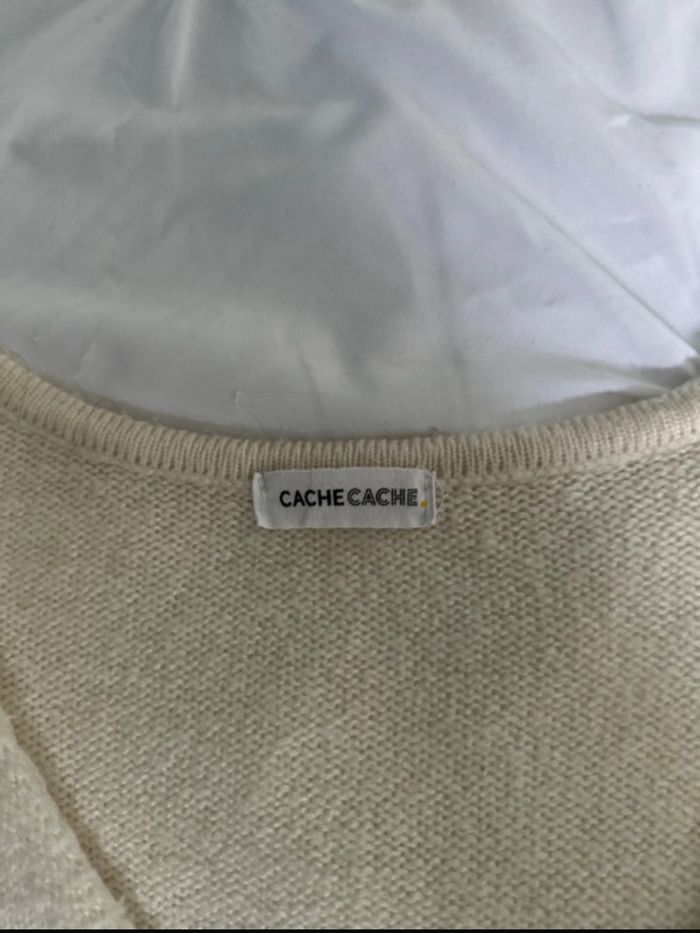 cardigan col v bouton - photo numéro 3