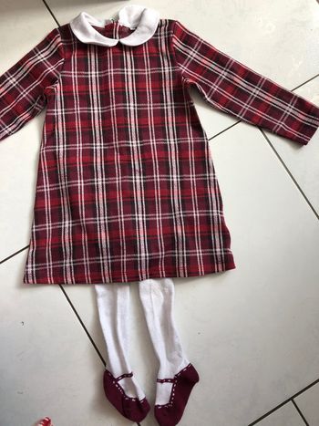 Ensemble Robe col Claudine avec collant