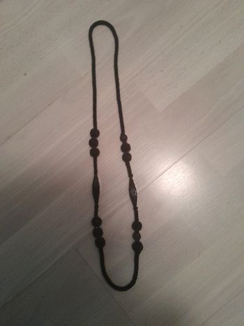 Magnifique sautoir ancien perles et jais