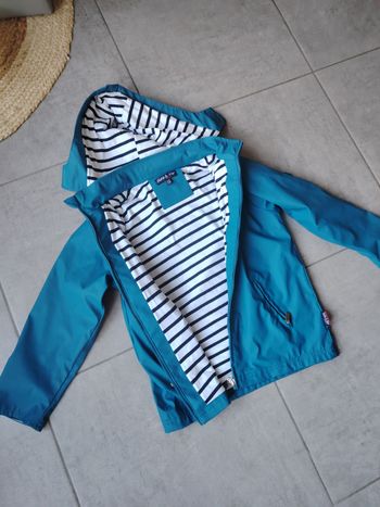 Veste de pluie bleu