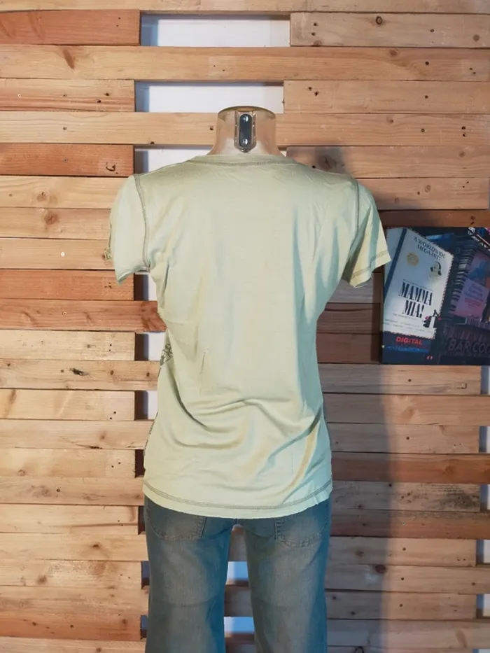 Tee-shirt vert amande - photo numéro 3