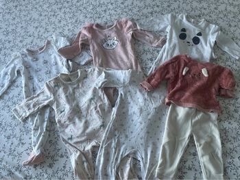 Lot 6 pyjamas fille 18 mois
