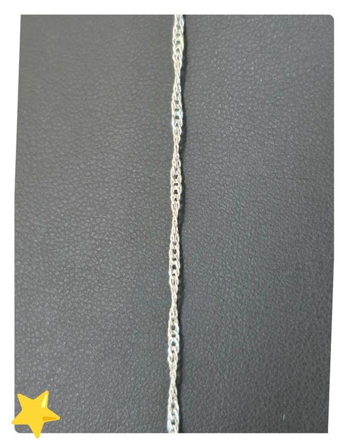 Collier maille Torsadé 1,6mm 65cm - photo numéro 4