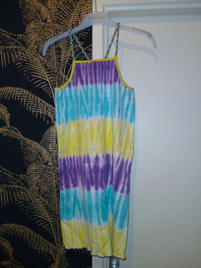 💜 Robe tie & dye multicolore taille 10 ans. - photo numéro 2