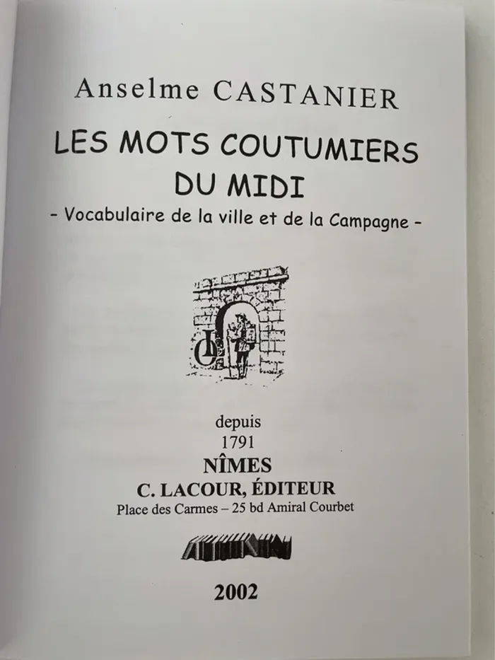 Les Mots coutumiers du Midi - photo numéro 3