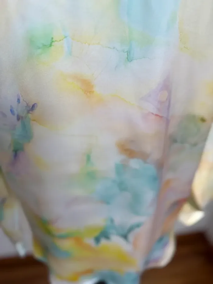 Superbe chemise satinée fluide tye and dye Zara 🌸 S 36 - photo numéro 7