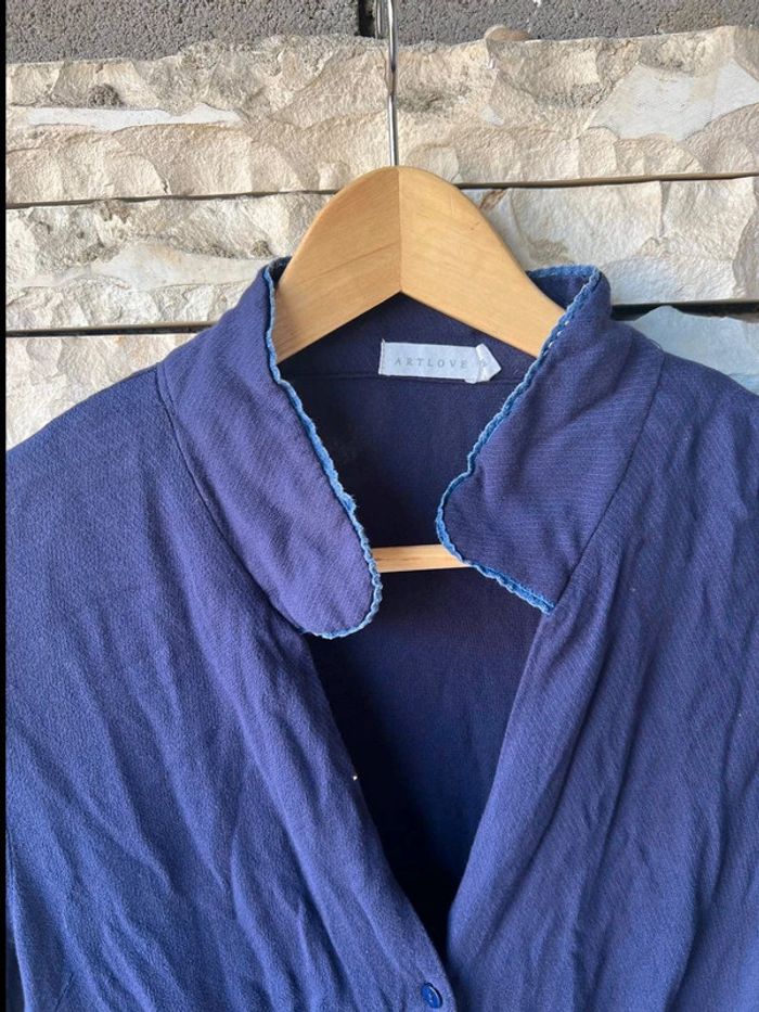 Robe parisienne chic vintage - art love - taille M (comme neuve) - photo numéro 3