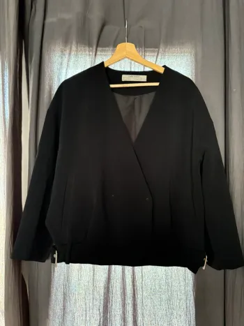 Veste noire loose et ample