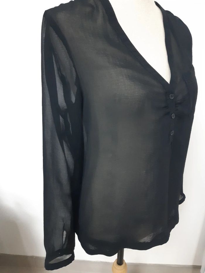 Blouse manches longues noirs NafNaf T38 - photo numéro 5