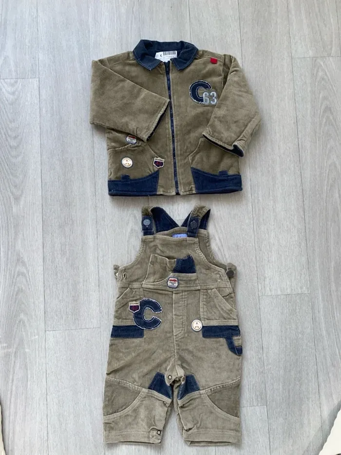 Ensemble veste + salopette 12mois