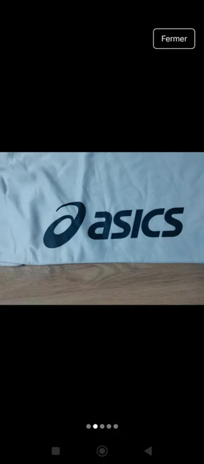 Pantalon jogging homme sport Asics blanc neuf - photo numéro 2