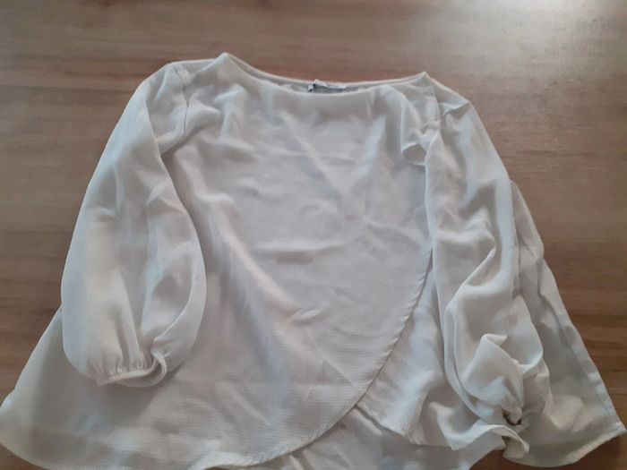 Haut blanc Zara 10 ans - photo numéro 2