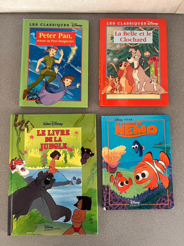 Lot de 12 livres Disney princesse / Peter pan / blanche neige / nemo / barbie - photo numéro 4