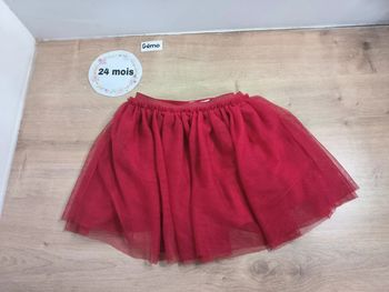 Jupe rouge 24 mois
