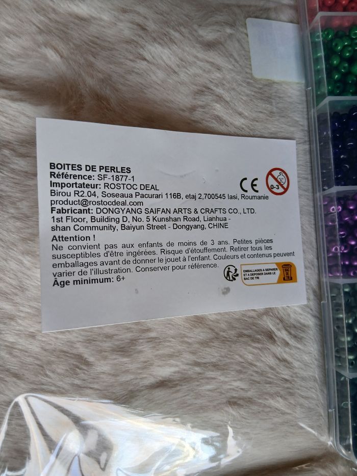 Neuf: Lot Perles rocaille multicoloris mat/brillant+ Fils - photo numéro 10
