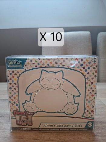 Lot de 10 protections souple ETB Pokémon semi rigide de qualité premium 🔥