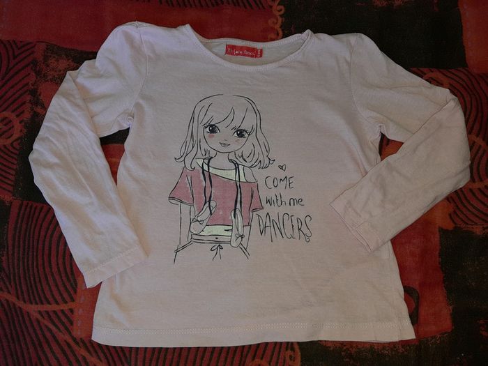 Tee-shirt manches longues rose