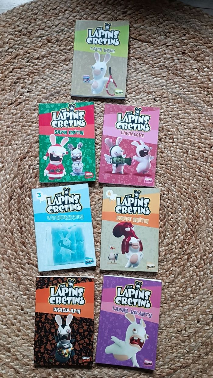 Lot de livres lapins crétins