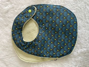 Bavoir aventurine éventail