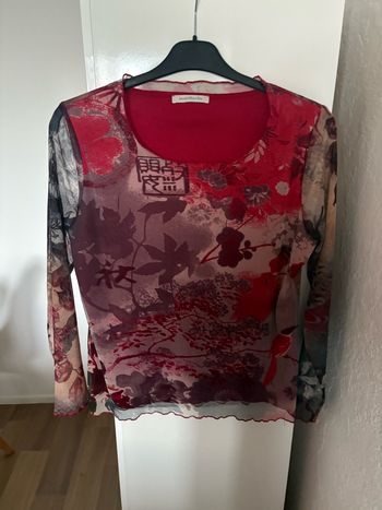 haut manche transparente