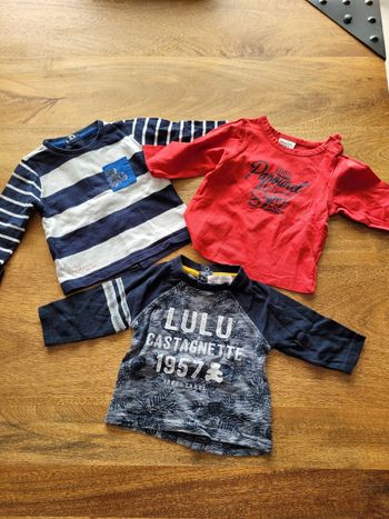 Lot 3 tee shirts 3 mois