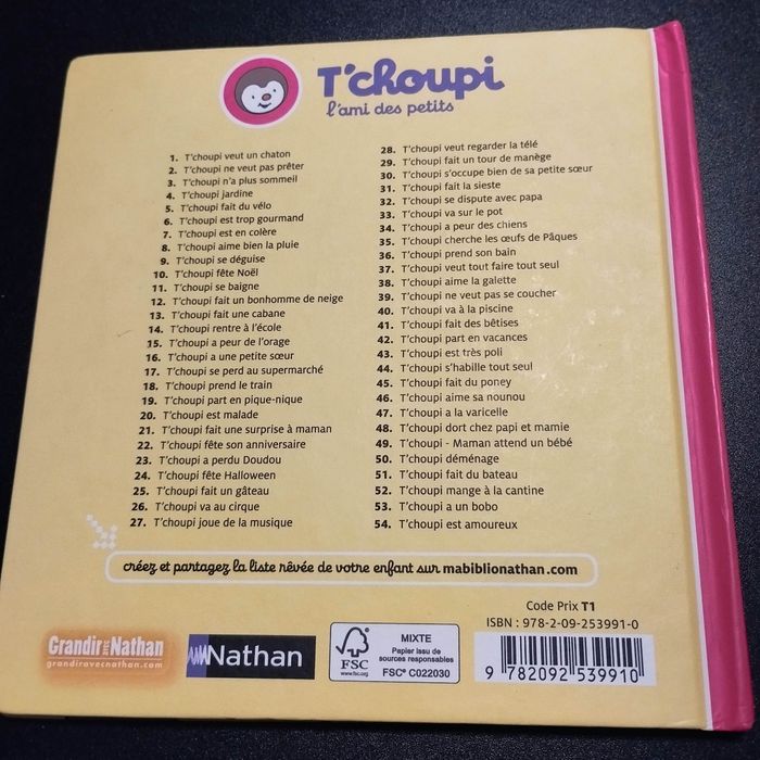 Livre enfant Nathan T'choupi maman attend un bébé - photo numéro 2