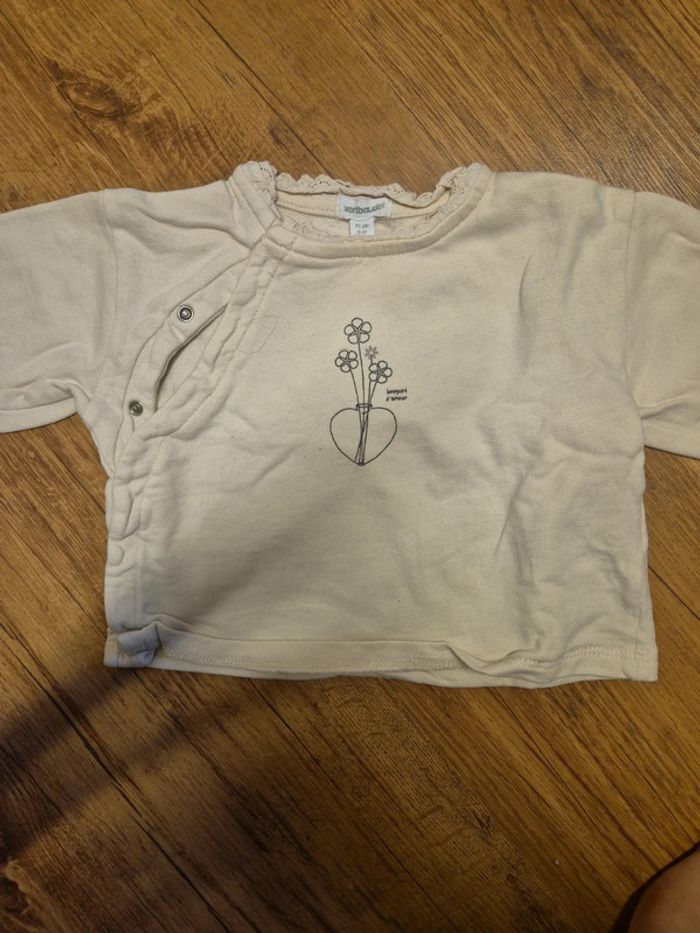 Lot 7 sweat fille 9 mois - photo numéro 11