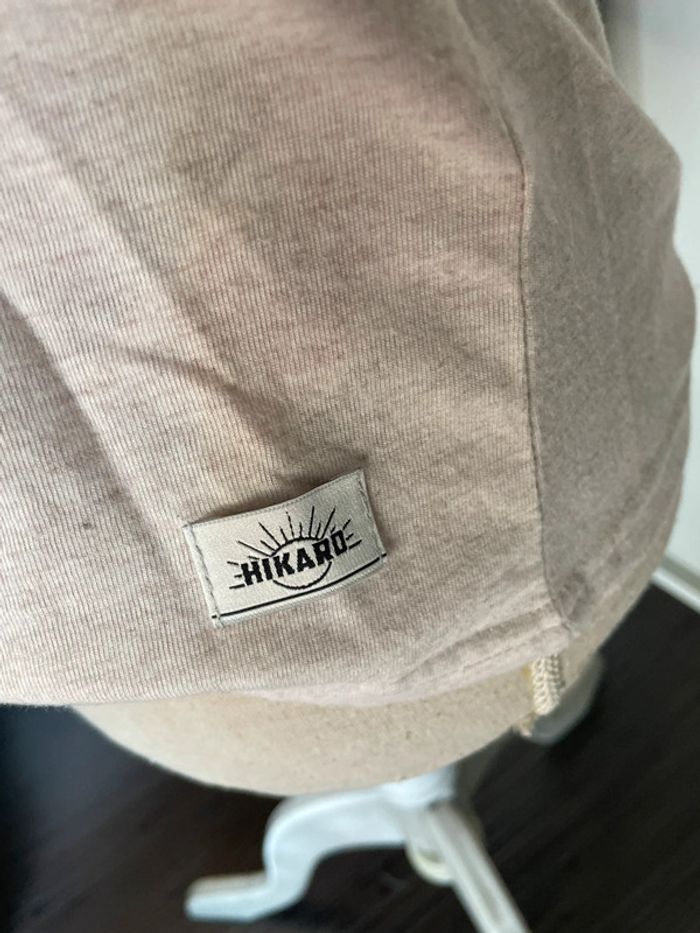 T-shirt Beige col V Hikaro TS - photo numéro 3