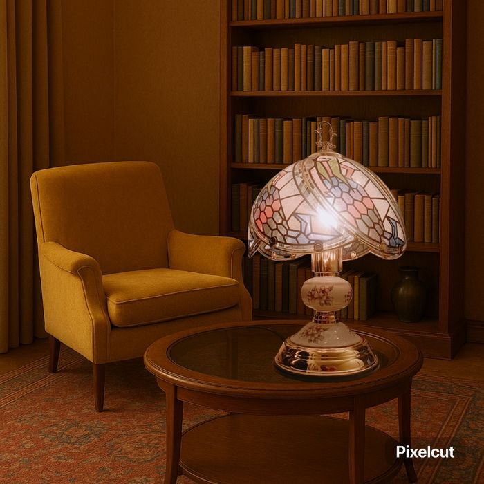 Lampe Thunderlight – effet vitrail avec variateur tactile - photo numéro 5