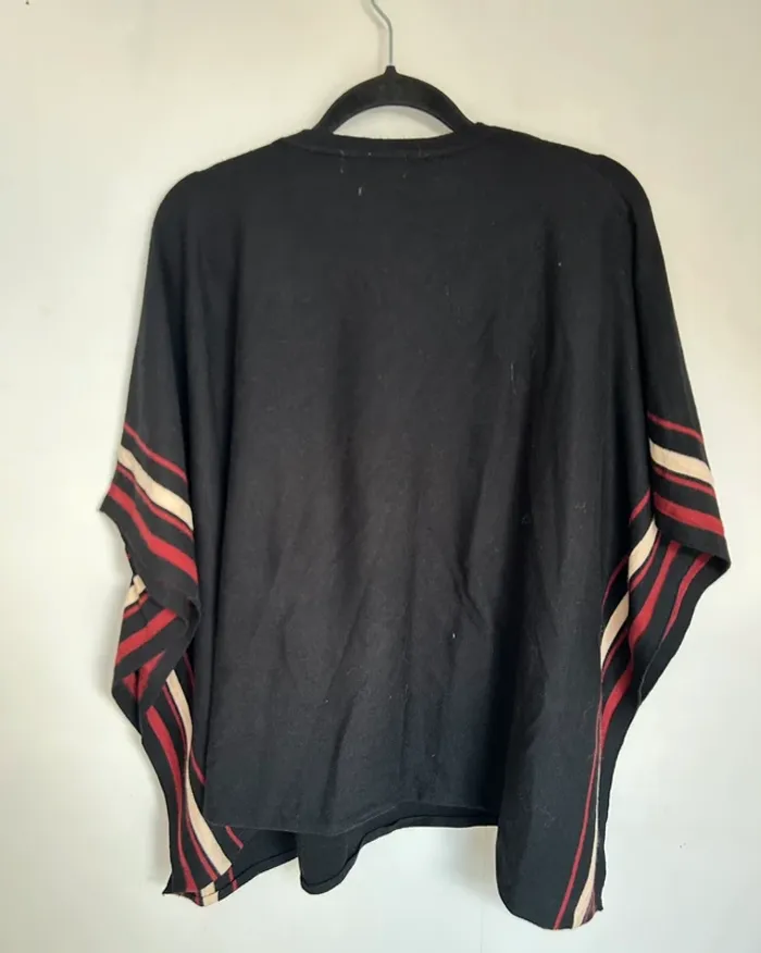 Poncho femme taille unique cherry paris - photo numéro 2