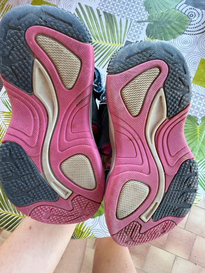 Sandales McKinley rose et noires - photo numéro 4