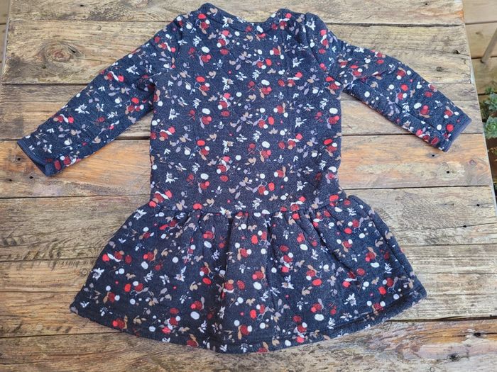 Superbe robe Petit Bateau 🚢 molletonnée, chaude, 2 ans = 24 mois - photo numéro 4