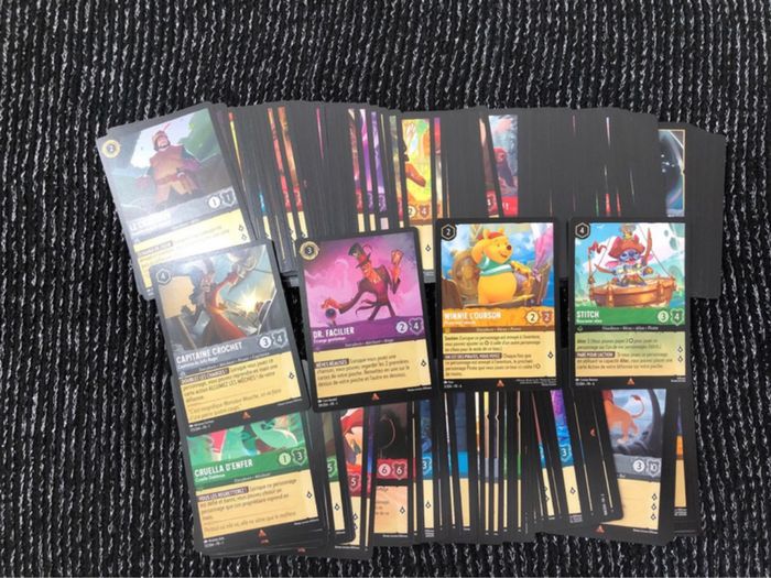 Lot de 300 cartes rares lorcana