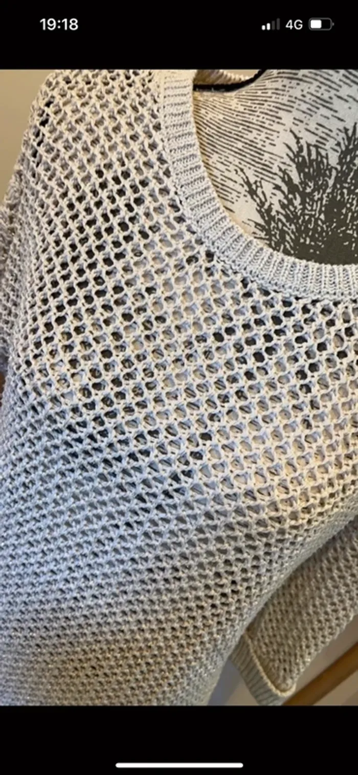 Pull ajouré blanc - photo numéro 2