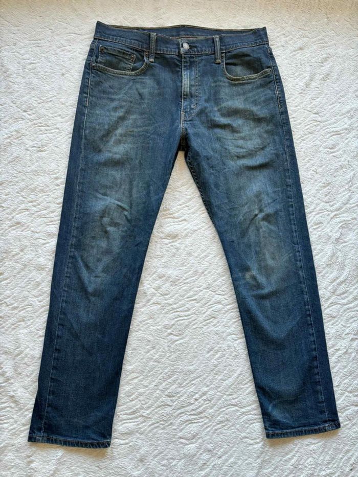 Jean Levi’s homme 502 slim Taper fuselé W33 L30 (42‑44 FR / L) Bleu foncé délavé État très bon - photo numéro 4