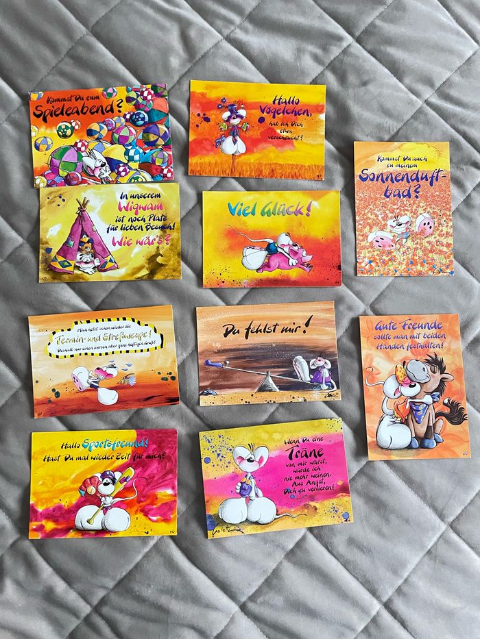 Lot cartes postales Diddl
