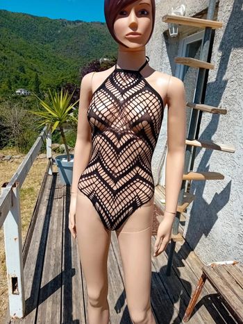 Body sexy noir resille M