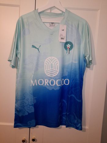 Maillot du Maroc bleu.