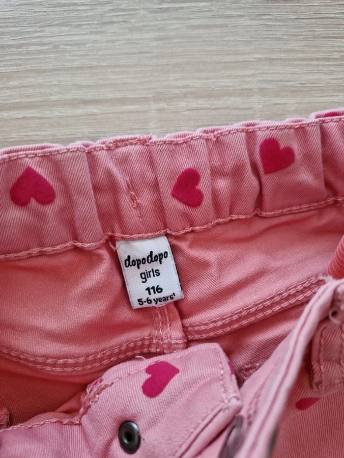 Pantalon fin motifs cœurs. - photo numéro 4