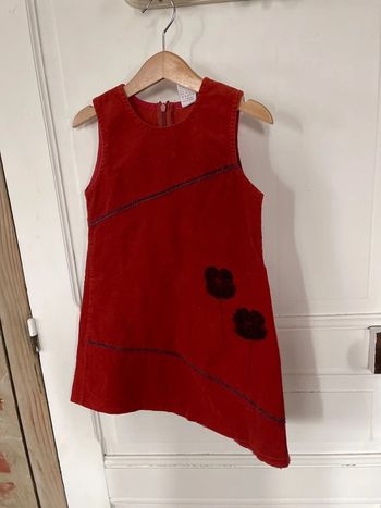 Robe velours, taille 102 4 ans