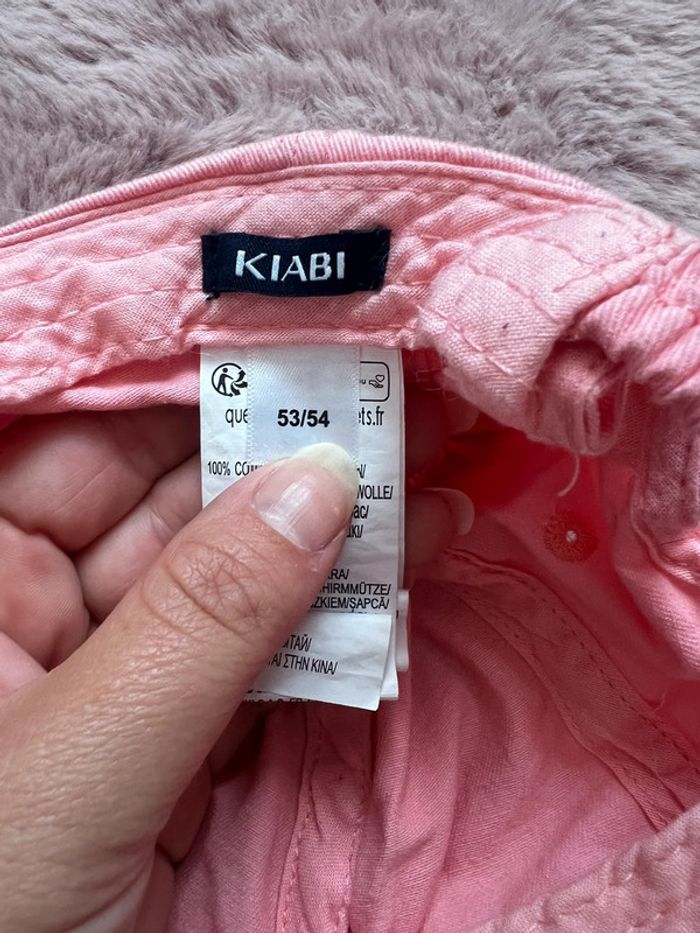 Casquette rose bébé. Kiabi taille 53/54 - photo numéro 2