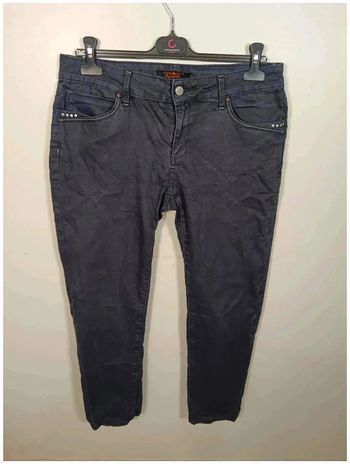 C17 jeans gris/noir cache cache 44
