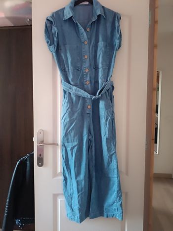 Combinaison fluide imitation jeans