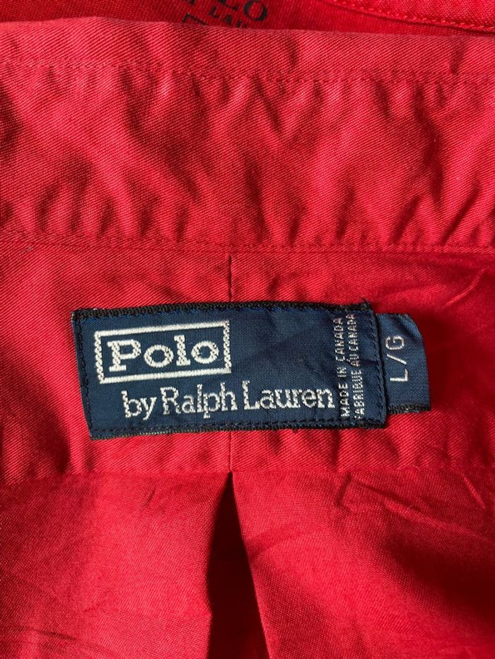Chemise Ralph Lauren rouge - photo numéro 5