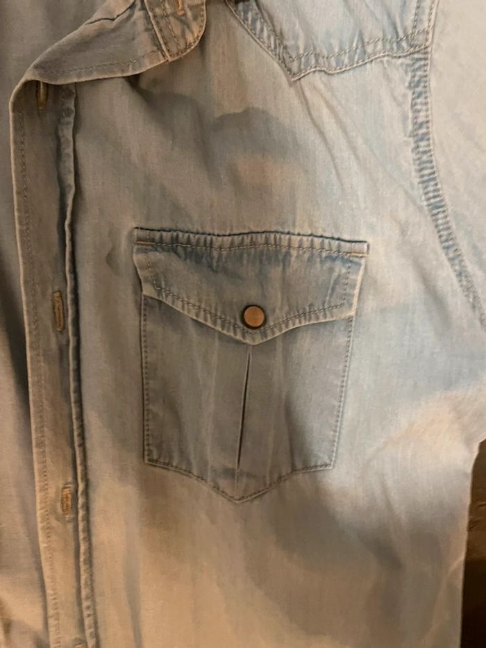 Chemisette en jean homme - photo numéro 4