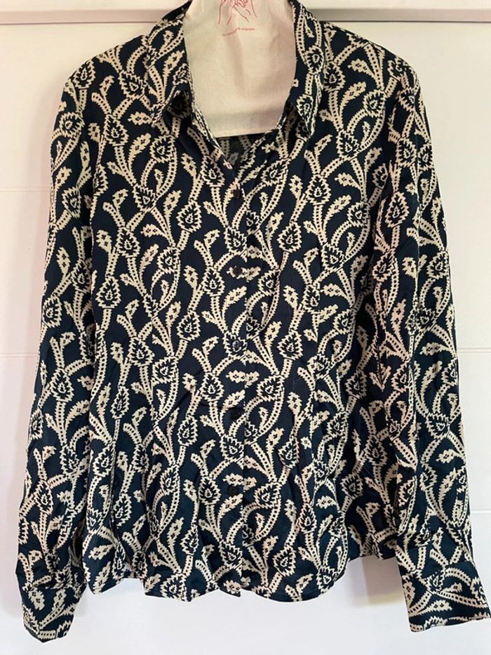 Somptueuse chemise bleu nuit Oggy Ba&sh 1