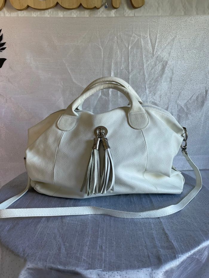 Sac blanc en cuir - Très bon état