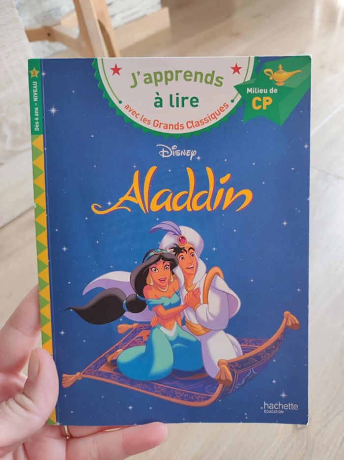 J'apprends à lire avec les grands classiques Disney milieu cp- Aladdin