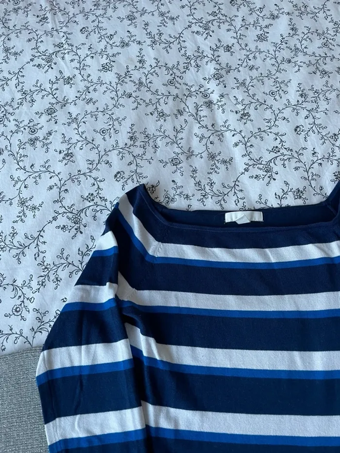 T-shirt manches longues marinière - photo numéro 4